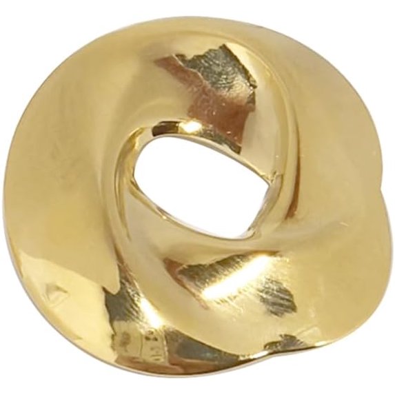 Unique Geometric Hollow out Brooch Lapel Pins Personalized Gold Tone Irregular Round Brooches Corsage Dainty Suit Hat Dress Decoration Holiday Party Jewelry for Women Men's Fashion