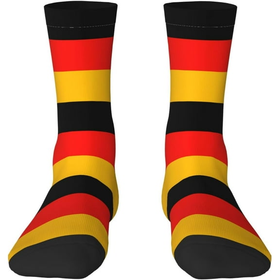 Unique Germany Flag Print Adult Socks for Socks Bulk 2 Black-1