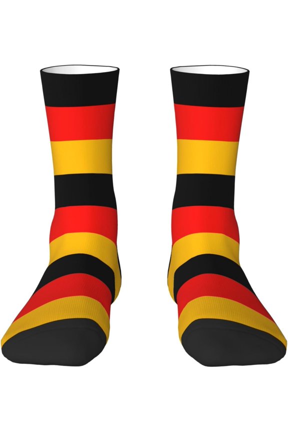 Unique Germany Flag Print Adult Socks for Socks Bulk 2 Black-2