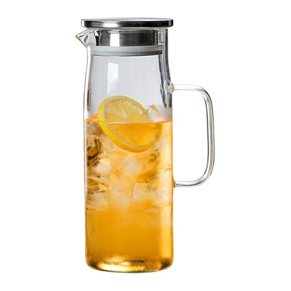 Unique Glass Pitcher Borosilicate Materials Glass Carafe for Hot and Cold Beverages Perfect for Family Gatherings