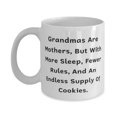 thumbnail image 1 of Unique Grandma Gifts, Grandmas Are Mothers, But With More, Birthday Unique Gifts, 15oz Mug For Grandma from Granddaughter, Unique gifts for grandma, Grandma gift ideas, Personalized gifts for, 1 of 2