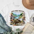 thumbnail image 1 of Unique Great Smoky Mountains Handcrafted Nature T-Shirt, Tennessee and North Carolina National Park Tee, 1 of 5