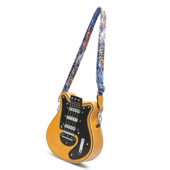 Unique Guitar Design PU Leather Crossbody Bag Shoulder Bags For Performers