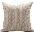 thumbnail image 1 of Unique Hand Block Print Pure Linen Pillow Cover By Fabdivine, 20X20, Doji, 1 of 6