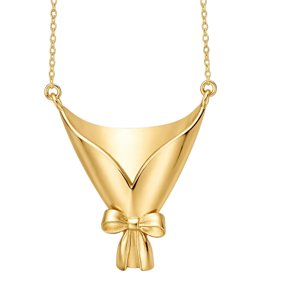 Unique Handcrafted Floral Necklace With Small Glass Vase Charm Adjustable Chain Fashion Jewelry For Women