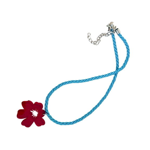 Unique Handmade Floral Designs Necklace Craft Of Sturdy Acrylic Portable Accessory for Art Loving Individuals Daily Use