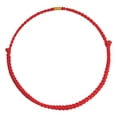 thumbnail image 1 of Unique Handmade Gold Bead Red Rope Bracelets Hand Braided Rope Thread Handchain String Rope for Teenage, 1 of 9