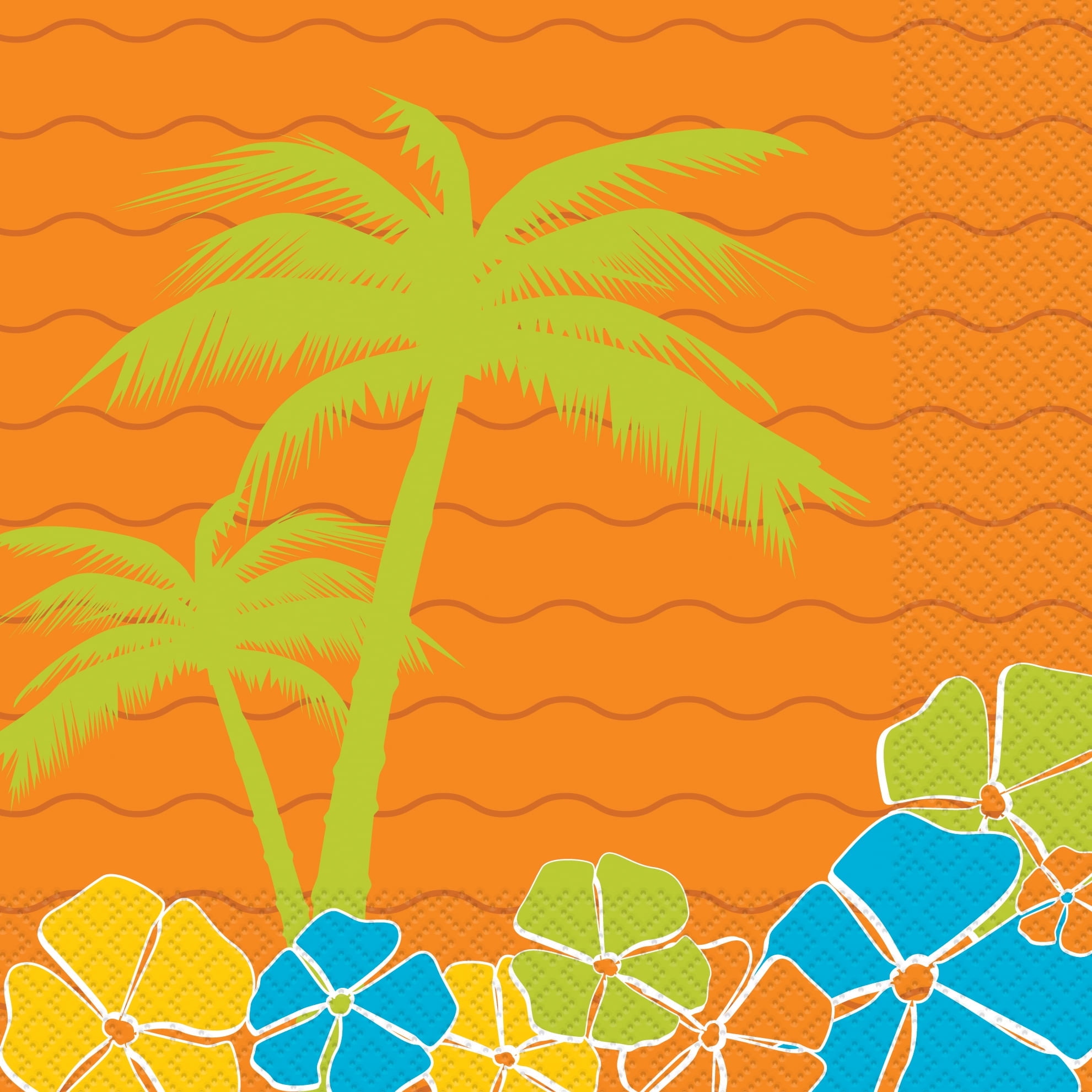 Unique Hawaiian Paradise Island Luau Party 2-PLY 13'' Luncheon Napkins, 16 CT