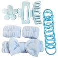 thumbnail image 1 of Unique Headband with Bowknot and Wristbands Hair Clip Set for Skincare Exercise, 1 of 15