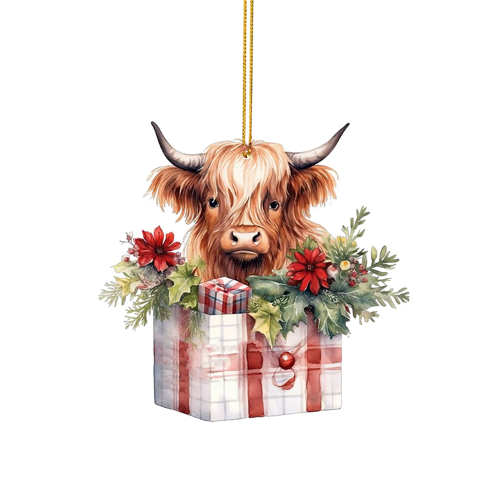 Unique High Low Cow Ornament Hanging Christmas Hanging Decorations Christmas Decorations