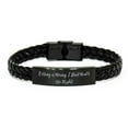 thumbnail image 1 of Unique Hiking Gifts, If Hiking is Wrong, I Don't Want, Birthday Unique Gifts, Braided Leather Bracelet For Hiking from Friends, Outdoor birthday gift, Hiking gear, Hiking boots, Hiking trail, 1 of 1