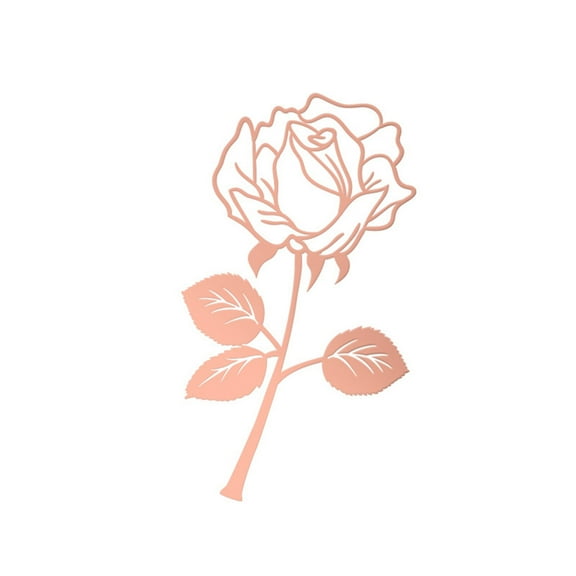 Unique Hollow Metal Rose Flower Gift Page Marker Golden Book Mark for Book Lovers Women Writers Readers Present