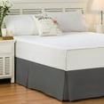 thumbnail image 1 of Unique Home Luxurious Solid Color Clearance Bed Skirt Double Brushed Microfiber Extra Soft Wrinkle Resistant Easy Fit and Care, Hypoallergenic (Queen, Gray), 1 of 1