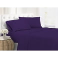 thumbnail image 1 of Unique Home Solid Clearance Bed Sheets 1800 Series Brushed Microfiber Wrinkle Free, Fade Resistant, Ultra Soft, Quality Bedding Set (Twin, Eggplant, 3pc), 1 of 1