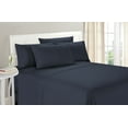 thumbnail image 1 of Unique Home Solid Clearance Bed Sheets Brushed Microfiber Wrinkle Free, Fade Resistant, Ultra Soft, Quality Bedding Set (CalKing, Navy, 4pc), 1 of 1
