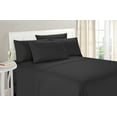thumbnail image 1 of Unique Home Solid Clearance Bed Sheets Brushed Microfiber Wrinkle Free, Fade Resistant, Ultra Soft, Quality Bedding Set (Full, Black, 4pc), 1 of 1