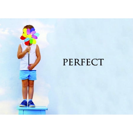 Unique Home Wall Stickers Perfect Self Esteem Decal Décor for Bedroom Living Room Nursery - Size: 6 In x 24 In
