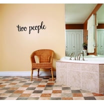 Unique Home Wall Stickers Two People Decal Décor for Bedroom Living Room Nursery - Size: 8 In x 20 In