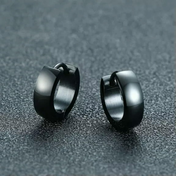 Unique Hoop Earrings for Male 316L Stainless Steel Men's Ear Buckle Jewelry Gift