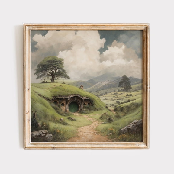 Unique House in Fantasy Valley Landscape Power Ring Art Fellowship 3
