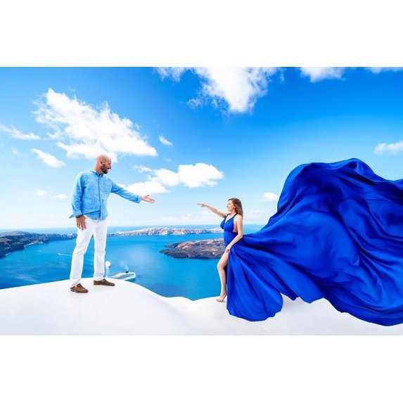 Unique Hunter Green Women's Handmade Dress, Red Flying Dress for Photoshoot | Santorini Photoshoot Dress | Satin Flying Dress | Flowy Engagement Dress | Long Flying Dress | Photoshoot Gown