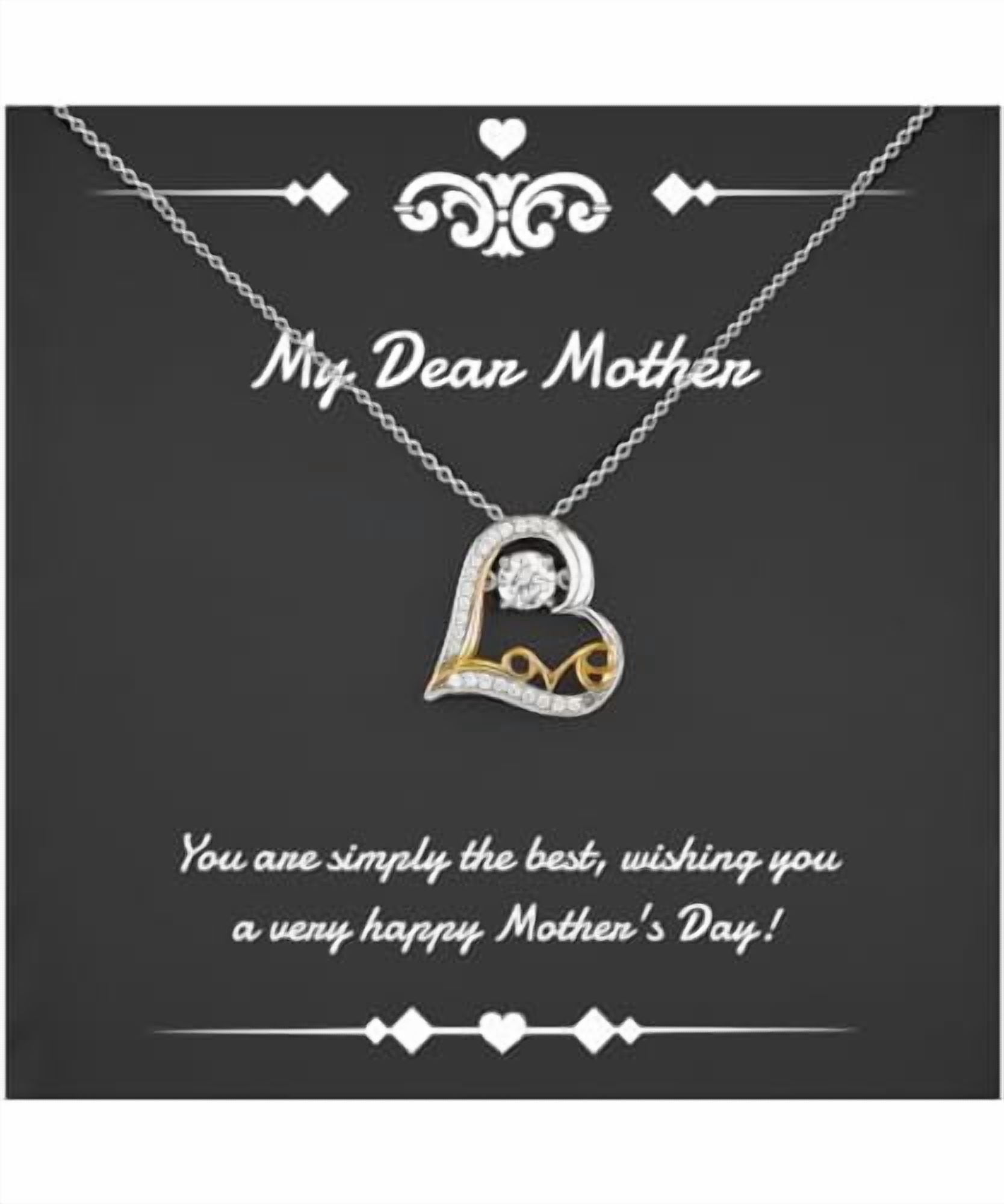 Unique Idea Mother Gifts, You are simply the best, wishing you a!, Cool Love Dancing Necklace For Mom, Jewelry From Son Daughter, Mothers birthday gift ideas, Unique mothers birthday gifts, Best