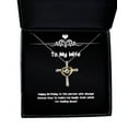 thumbnail image 1 of Unique Idea Wife Gifts, Happy birthday to the person who always knows how to,!, New Birthday Cross Dancing Necklace From Wife, Wife birthday gift ideas, Unique wife birthday gifts, Best wife birthday, 1 of 5