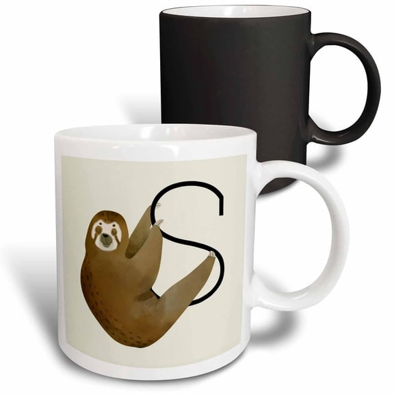3drose, Unique Image of Letter S, 11oz Magic Transforming Mug