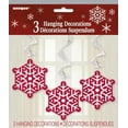 thumbnail image 1 of Unique Industries 26" Hanging Sparkle Christmas Tree Decorations, Snowflake, Silver, 3-Count, 1 of 2