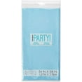 thumbnail image 1 of Unique Industries 50393 Powder Blue Plastic Tablecloth, 108" x 54", 1 of 3