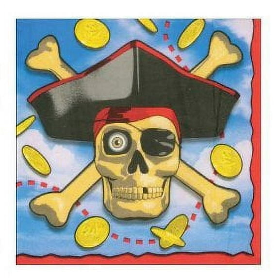 Unique Industries 9 Inch Dinner Plates - 8PK/Pirates Bounty