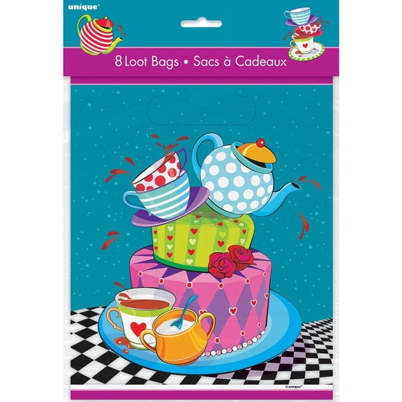 Unique Industries Alice Party Bags, 8 Count