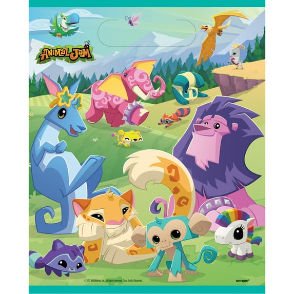 Unique Industries Assorted Colors Birthday Party Bags, 8 Count