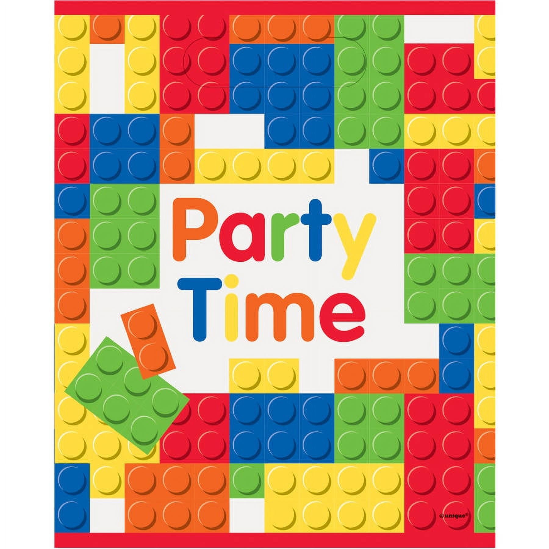 Unique Industries Assorted Colors Birthday Party Bags, 8 Count