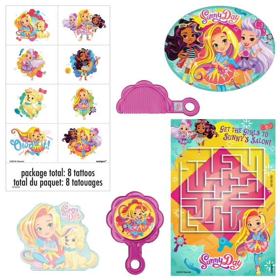 Unique Industries Assorted Colors Birthday Party Favors, 48 Count