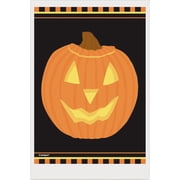 Small Plastic Pumpkin Halloween Candy Bags, 50ct