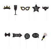 Unique Industries Assorted Colors Holiday Party Supply Sets, (10 Pieces)