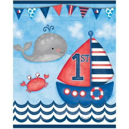 Unique Industries Assorted Colors Nautical Birthday Party Bags, 8 Count price history and forecast - Unique Industries 58183