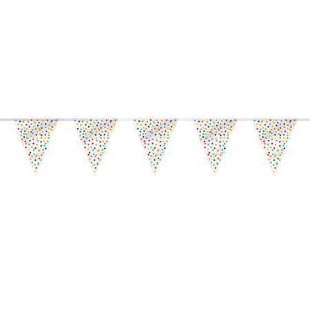 Unique Industries Assorted Colors Polka Dot Party Banner, 144" x 11.0" price history and forecast - Unique Industries 58268