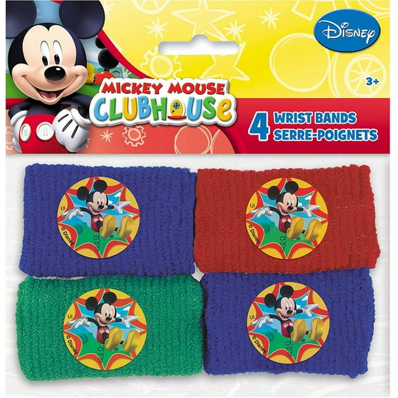 Mickey Mouse Wrist Band Favors (4 Pack) - Party Supplies