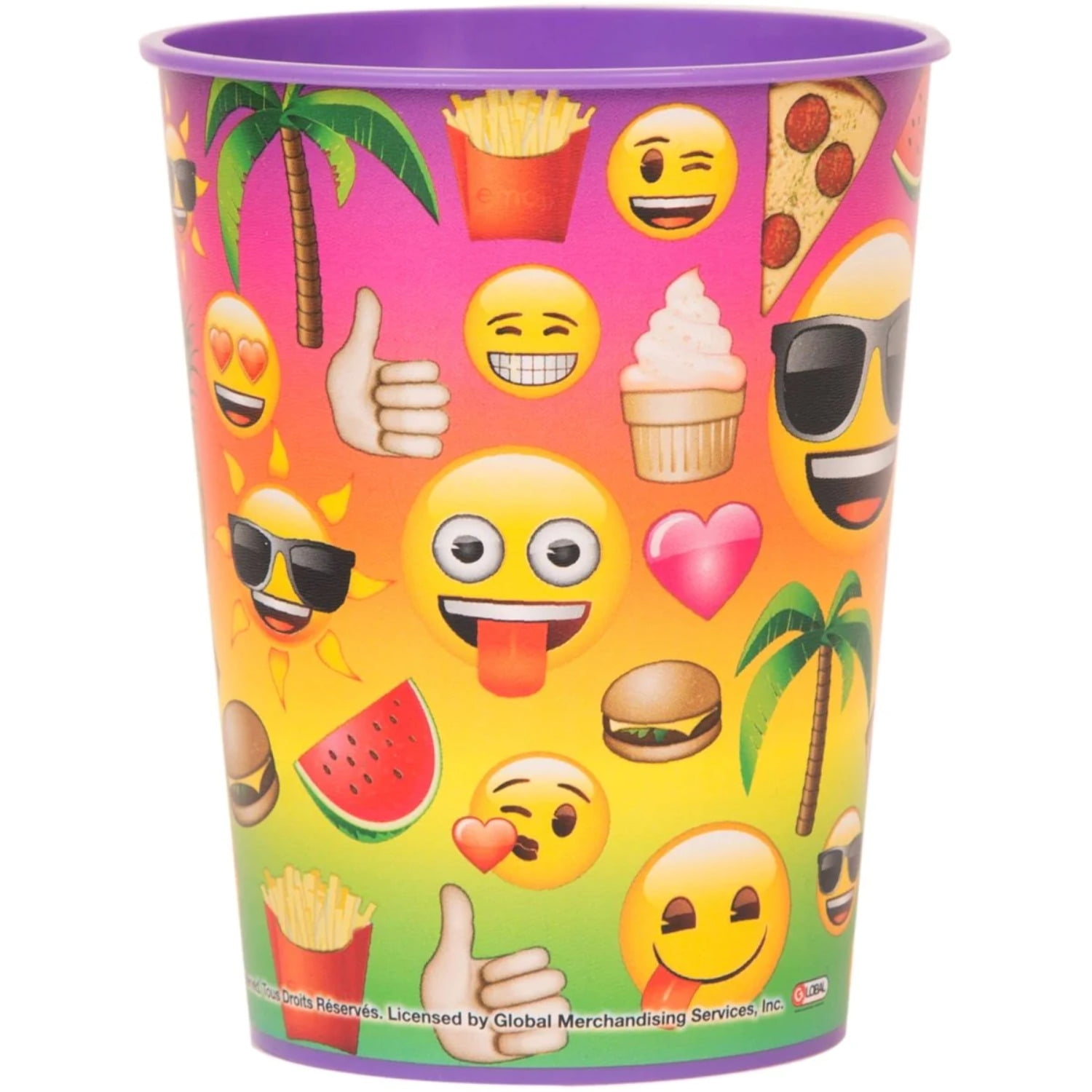 Bright Birthday Fiesta Plastic Stadium Cups