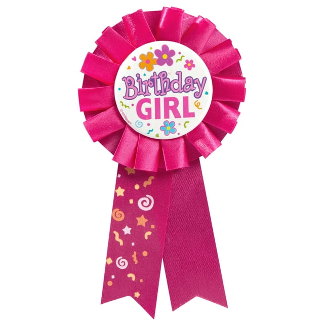 Unique Industries Birthday Girl Award Badge, Hot Pink, 1ct - Walmart.com