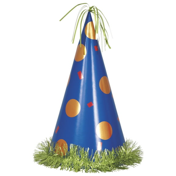 Unique Industries Blue Polka Dot Party Hat