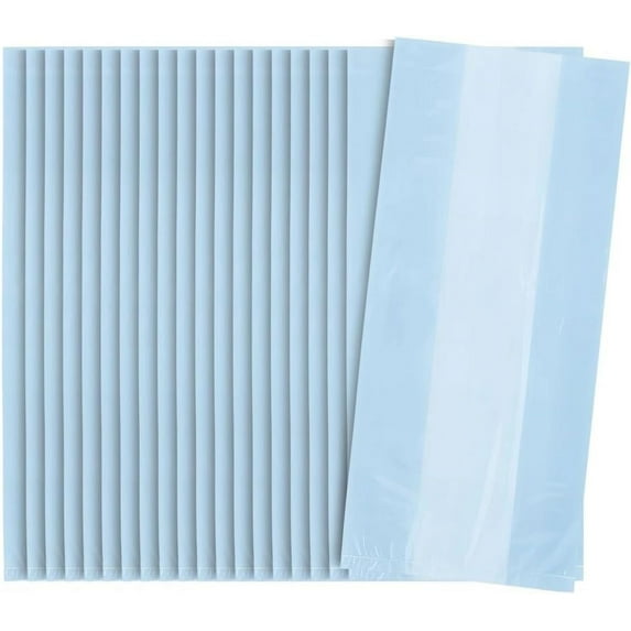 Unique Industries Blue Solid Print Birthday Party Bags, 30 Count