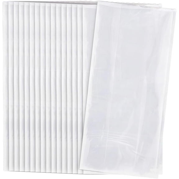 Unique Industries Clear Solid Print Birthday Party Bags, 30 Count