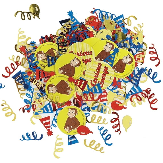 Unique Industries Curious George Assorted Colors Confetti