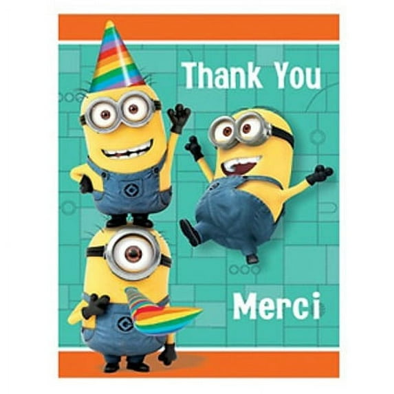 Unique Industries Despicable Me Thank You Note Greeting Cards