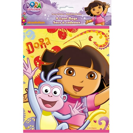 Unique Industries Dora the Explorer Party Bags, 8 Count