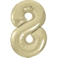 thumbnail image 1 of Unique Gold Foil Number 8 Balloon 34 Inch Pack of 5, 1 of 2