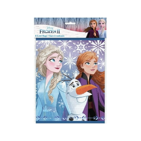 Unique Industries Frozen 2 Loot Bags, Multicolor, 8 Count